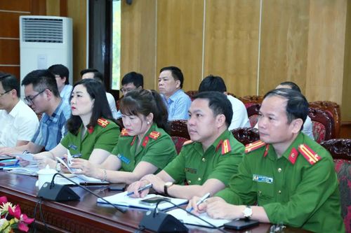 Các đại biểu tham dự hội nghị tại điểm cầu tỉnh Thanh Hóa.