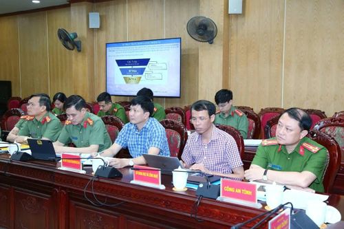 Các đại biểu tham dự hội nghị tại điểm cầu tỉnh Thanh Hóa.