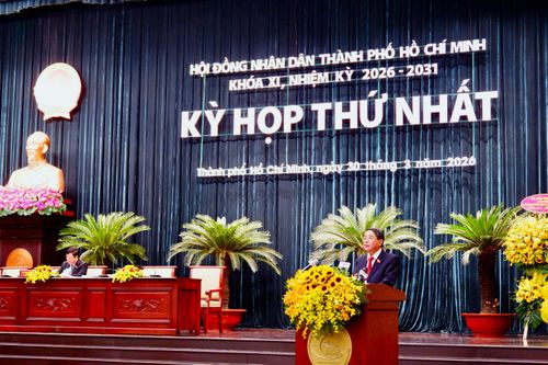 Phó Chủ tịch Quốc hội Nguyễn Đức Hải phát biểu tại Kỳ họp thứ Nhất, HĐND TP. Hồ Chí Minh khóa XI, nhiệm kỳ 2026 - 2031