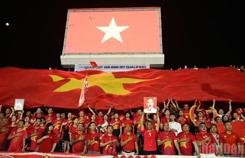 Sức nóng của cổ động viên đã tiếp thêm tinh thần lớn đối với các tuyển thủ Việt Nam.