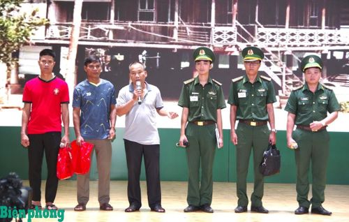 Phần thi của Bộ đội Biên phòng tỉnh Đồng Nai đoạt giải Nhất. Ảnh: Lê Khoa