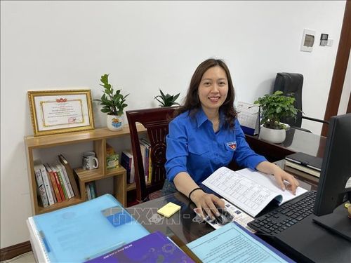 Thạc sĩ Phạm Thị Phương Anh, Bí thư Chi đoàn Viện Dân tộc học và Tôn giáo học (Viện Hàn lâm Khoa học xã hội Việt Nam). Ảnh: Diệu Thúy/TTXVN