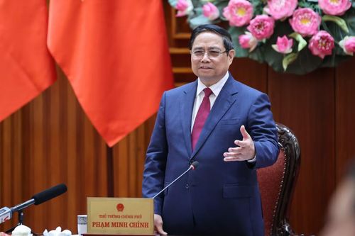 Thủ tướng phát biểu tại cuộc họp. Ảnh: VGP/Nhật Bắc