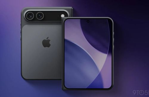 Hình ảnh được cho là thiết kế của iPhone gập. Ảnh: 9to5mac