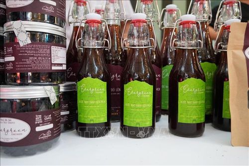 Sản phẩm chế biến từ nho tươi của Hợp tác xã Nho Evergreen Ninh Thuận (phường Ninh Chử, Khánh Hòa).