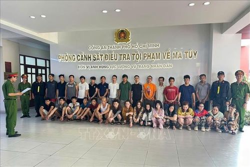 Các đối tượng bị bắt giữ. Ảnh: TTXVN phát