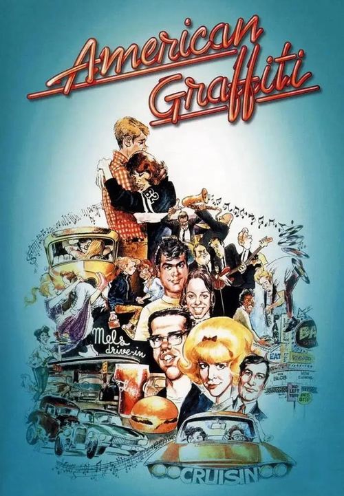 Hãng phim không tin tưởng vào cái tên American Graffiti cho đến khi George Lucas kiên quyết giữ lại để bảo vệ tầm nhìn nghệ thuật của mình. - Ảnh: NSX