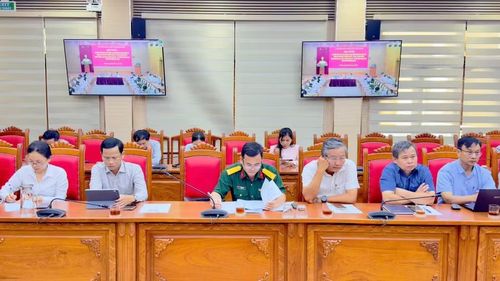  Các đại biểu tham dự hội nghị tại điểm cầu tỉnh Gia Lai. Ảnh: Minh Hoàng 