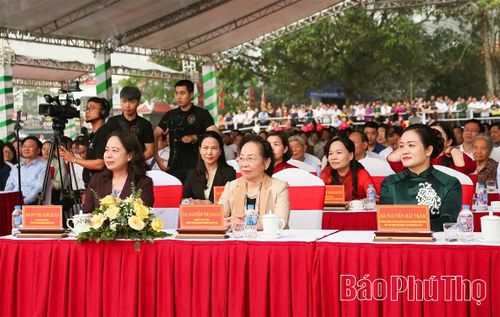 Phó Chủ tịch nước Võ Thị Ánh Xuân cùng các đồng chí lãnh đạo Trung ương, lãnh đạo tỉnh dự khai mạc Lễ hội Tây Thiên Xuân Bính Ngọ 2026.