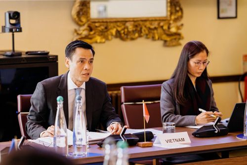 Thứ trưởng Ngoại giao Đặng Hoàng Giang đồng chủ trì hội nghị. Ảnh: Bộ Ngoại giao