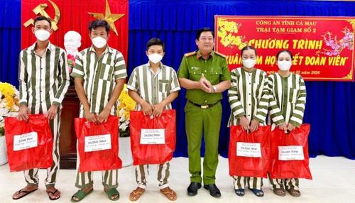 Chương trình Xuân sum họp, Tết đoàn viên năm 2026 tại Trại Tạm giam số 2 Công an tỉnh Cà Mau. 