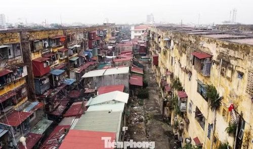 Khu chung cư Vạn Mỹ đã được thành phố di dời các hộ dân do xuống cấp nghiêm trọng.