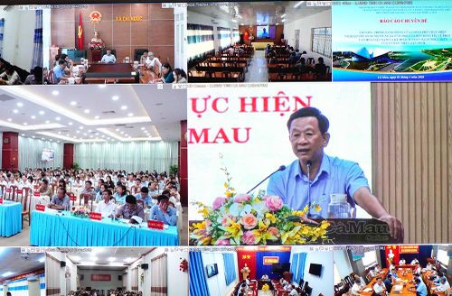 Đại biểu tại điểm cầu cơ sở dự Hội nghị quán triệt Nghị quyết số 80-NQ/TW của Bộ Chính trị về phát triển văn hóa Việt Nam.(Ảnh chụp màn hình)