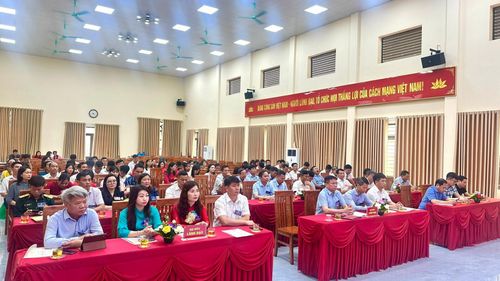 Đại hội đại biểu Hội Chữ thập đỏ xã Hồng Sơn lần thứ I, nhiệm kỳ 2026-2031 được tổ chức trang trọng. Ảnh: Nguyễn Cường