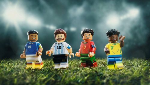  Các phiên bản lego của 4 cầu thủ. 