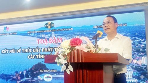 Ông Trần Xuân Cường, Phó Giám đốc Sở VHTTDL Nghệ An phát biểu tại tọa đàm. Ảnh: Ngọc Ánh