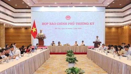 Quang cảnh họp báo Chính phủ thường kỳ. (Ảnh: VGP/Nhật Bắc)