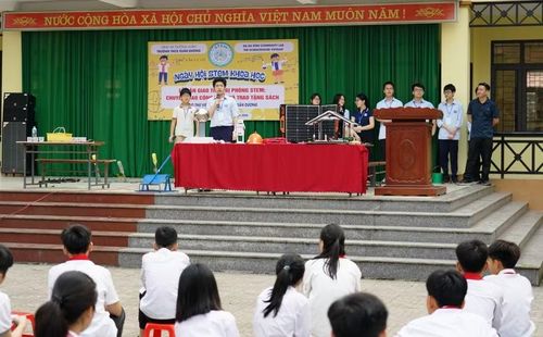 Ngày hội STEM đã mang đến cho học sinh miền núi Xuân Dương nhiều hoạt động trải nghiệm.