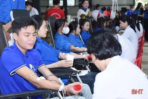 Sinh viên các trường cao đẳng, đại học là lực lượng đông đảo và tiên phong trong phong trào hiến máu tình nguyện.