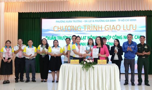 Phường Xuân Trường - Đà Lạt và phường Gia Định ký kết kế hoạch phối hợp