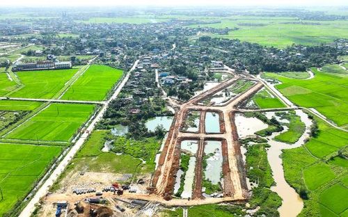 Khu tái định cư phục vụ dự án đường sắt tốc độ cao trên địa bàn tỉnh Hà Tĩnh.