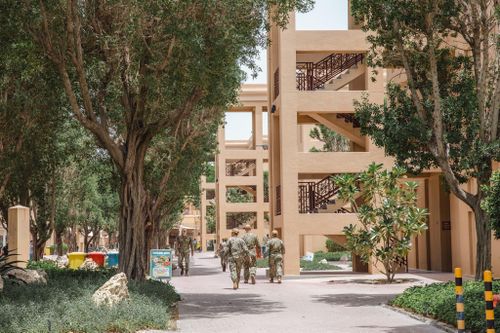  Căn cứ Hải quân Mỹ tại Bahrain hồi năm 2023. Ảnh: New York Times. 