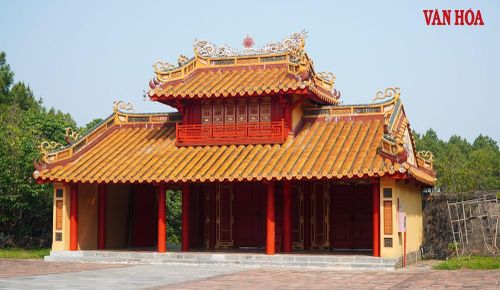 Công trình Hồng Trạch Môn ở khu tẩm điện lăng vua Thiệu Trị đã được tu bổ trước đó