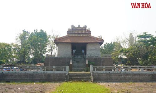 Công trình Bi Đình ở khu lăng mộ vua Thiệu Trị đã cơ bản hoàn thành tu bổ