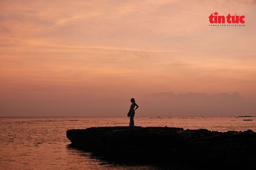 Sự tĩnh lặng của biển trời Lý Sơn.
