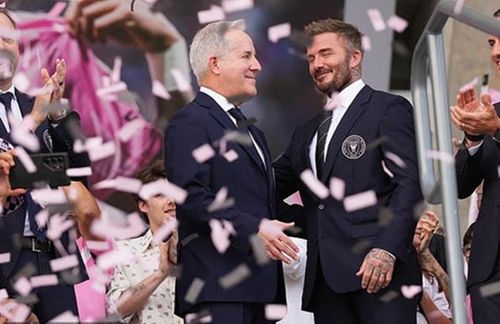 Beckham hạnh phúc trong ngày khánh thành dự án 1 tỷ USD.