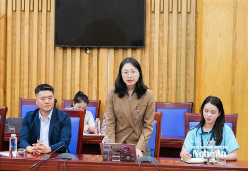 Đại diện doanh nghiệp phát biểu tại cuộc họp. Ảnh: TL