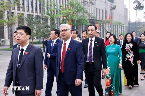Đại biểu Quốc hội dự khai mạc Kỳ họp thứ nhất, Quốc hội khóa XVI. (Ảnh: Doãn Tấn/TTXVN)