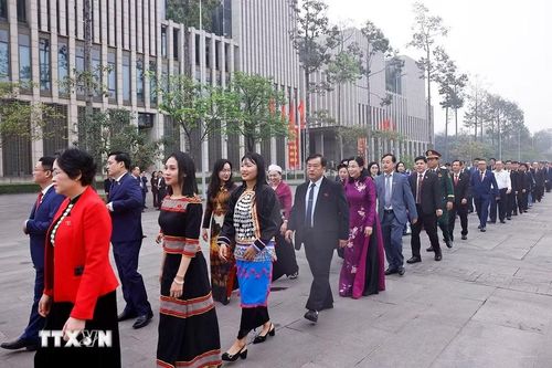 Đại biểu Quốc hội dự khai mạc Kỳ họp thứ nhất, Quốc hội khóa XVI. (Ảnh: Doãn Tấn/TTXVN)