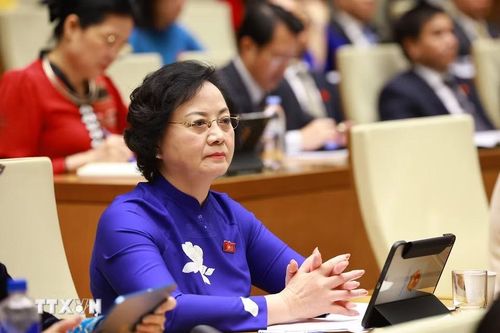 Phó Thủ tướng Phạm Thị Thanh Trà tham dự phiên khai mạc Kỳ họp thứ Nhất, Quốc hội khóa XVI. (Ảnh: Dương Giang/TTXVN)