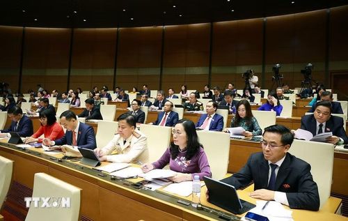 Các đại biểu tham dự phiên khai mạc Kỳ họp thứ Nhất, Quốc hội khóa XVI. (Ảnh: Dương Giang/TTXVN)