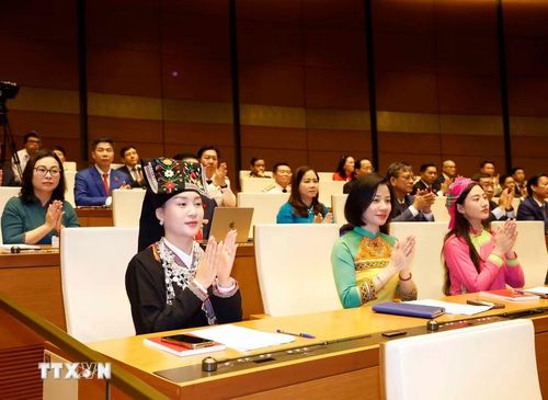 Các đại biểu tham dự phiên khai mạc Kỳ họp thứ nhất, Quốc hội khóa XVI. (Ảnh: Thống Nhất/TTXVN)