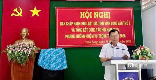 Luật gia Nguyễn Văn Cơ, Chủ tịch Hội Luật gia tỉnh Vĩnh Long.