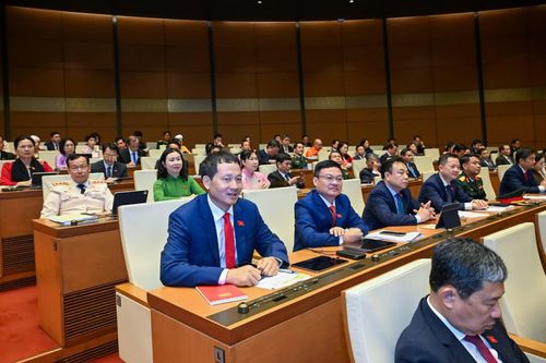 Các đại biểu tham dự phiên khai mạc Kỳ họp thứ nhất, Quốc hội khóa XVI. Ảnh: VTV