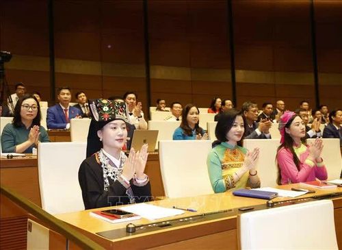 Các đại biểu tham dự phiên khai mạc Kỳ họp thứ nhất, Quốc hội khóa XVI. Ảnh: Thống Nhất/TTXVN