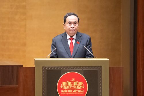 Chủ tịch Quốc hội Trần Thanh Mẫn phát biểu khai mạc. Ảnh: Phạm Thắng