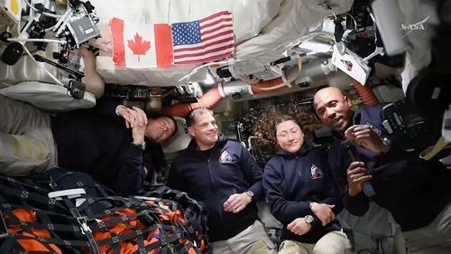 Các phi hành gia sứ mệnh Artemis 2 gửi thông điệp mừng lễ Phục Sinh ngày 4/4. (Ảnh: NASA)