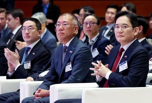 Các lãnh đạo của những tập đoàn lớn nhất Hàn Quốc sẽ thăm Ấn Độ và Việt Nam trong tháng này. Ảnh: Yonhap News.