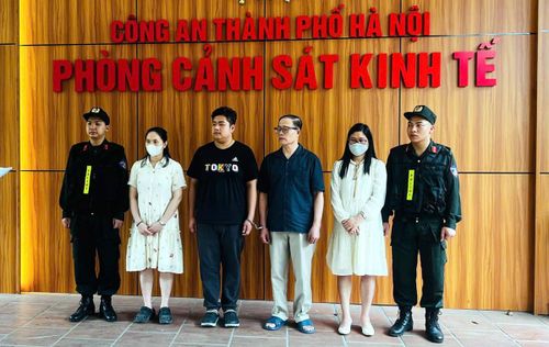 Các đối tượng bị cơ quan công an khởi tố. Ảnh: CACC