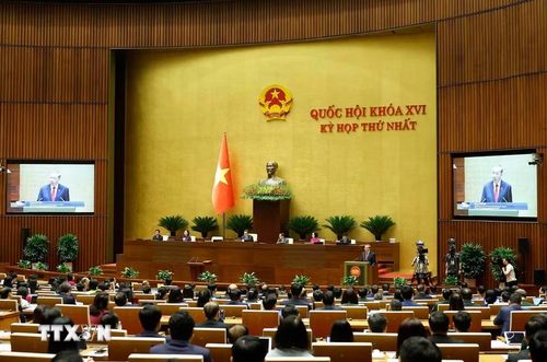 Chủ tịch nước Cộng hòa xã hội chủ nghĩa Việt Nam Tô Lâm phát biểu nhậm chức. (Ảnh: Thống Nhất/TTXVN)