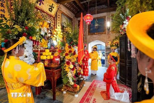 Lễ hội đền, chùa Bà Tấm năm 2026 diễn ra từ ngày 5-8/4 (ngày 18-21/2 âm lịch). (Ảnh: Khánh Hòa/TTXVN)