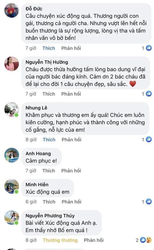 Nhiều bạn đọc bày tỏ cảm xúc khi đọc những bài dự thi "Cha và con gái" đăng trên Tạp chí Gia đình Việt Nam.