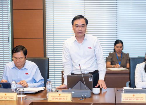 ĐBQH Dương Trung Ý (Đồng Tháp) phát biểu. Ảnh: Mạnh Hưng