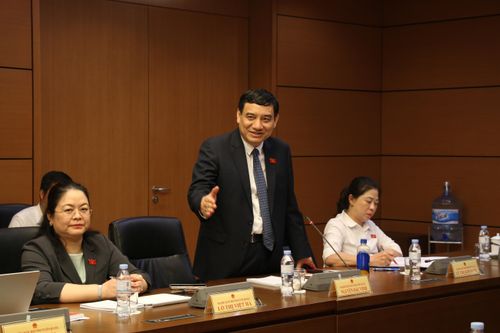 Chủ nhiệm Ủy ban Văn hóa và Xã hội Nguyễn Đắc Vinh phát biểu. Ảnh: Đắc Trường
