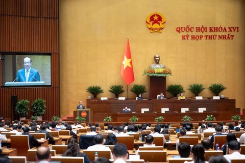 Quang cảnh phiên họp chiều 8-4. Ảnh: media.quochoi.vn