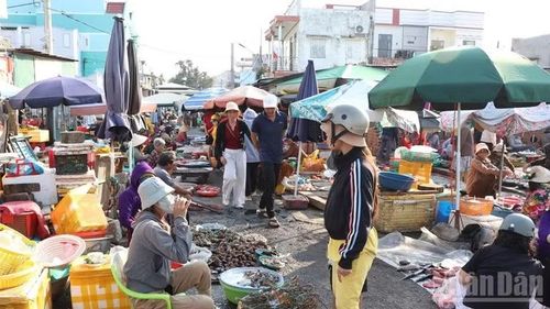Chợ Nại (phường Ninh Chử) hơn trăm năm tuổi vẫn giữ nhịp sống mộc mạc, nơi du khách có thể chạm vào hơi thở đời thường của cư dân vùng biển vào những phiên chợ hải sản mỗi ngày.